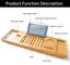 Bamboo Bath Caddy Over Tub Storage Organiser Carousel 2