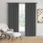 Sherwood Home 100% Blockout Tab Top Curtain Pair Pepper 90x223cm Carousel 1