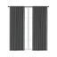 Sherwood Home 100% Blockout Tab Top Curtain Pair Pepper 90x223cm Carousel 2