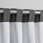Sherwood Home 100% Blockout Tab Top Curtain Pair Pepper 90x223cm Carousel 6