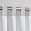 Sherwood Home 100% Blockout Tab Top Curtain Pair Grey 135x223cm Carousel 6