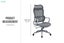 WELLS High Back Office Chair (Grey) Carousel 2