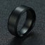 FLASH SALE! 8mm Men or Womens Black Brushed Stainless Steel Wedding Ring S8 Carousel 1