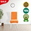 Anyseat Chair Cover Orange Knitted Design with Anti-Dirt and Elastic Material... Carousel 2