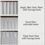 Pencil/Pinch Pleat Curtains *A PAIR* 2.2-3.1m (gathered width) x 2.21m drop Carousel 9