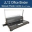 New Manual Home Office Plastic Comb Binder / Binding Machine 21 holes JL12-White Carousel 1