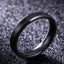 FLASH SALE! 4mm Men or Womens Black Stainless Steel Wedding Ring S9 Carousel 1