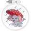 Janlynn Kid Stitch Mini Counted Cross Stitch Kit 3" Round - Rainy Day Elephant Carousel 1