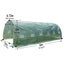 6m x 3m x 2m Strong Tunnel Greenhouses Galvanised Frame Carousel 4