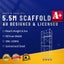 5.5m scaffolding mobile set (medium) include handrail Carousel 1