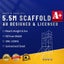 5.5m scaffolding mobile set (medium) include handrail outigger Carousel 1