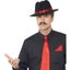 Gangster Trilby Tie and Handkerchief Adult Instant Costume Kit Carousel 1
