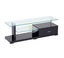 Clare# Glass Top High Gloss TV Unit | Black color| TR Carousel 3