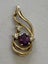 Amethyst Pendant with Three Diamonds. Carousel 3