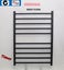 Black Heated Towel Rail With Timer Various Sizes Carousel 4