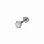White Shell Top Titanium Flat Back Stud Earrings Carousel 1
