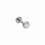 White Shell Top Titanium Flat Back Stud Earrings Carousel 2