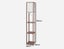 Emitto LED Floor Lamp with Storage Shelf 3 Tier Standing Reading Corner Light Carousel 8