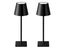 2 X Rechargeable Table Lamp 3 Color Cordless LED Table Lamp Desk Lamps Black Carousel 1