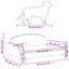 Dog Bed Light Grey 70x45x30 cm Fabric OIOKLB Carousel 2