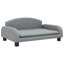 Dog Bed Light Grey 70x45x30 cm Fabric OIOKLB Carousel 7