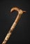 Walking Stick Cane Handmade Derby Cane Chamomile Design Natural Wood Carousel 2