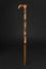 Walking Stick Cane Handmade Derby Cane Chamomile Design Natural Wood Carousel 4