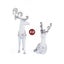 Katherines Collection Crystal Christmas Deer Assorted Carousel 2