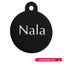 Pet Name Tag - "Nala" - Small Black Circle 1pk Carousel 1