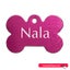 Pet Name Tag - "Nala" - Small Pink Bone 1pk Carousel 1