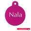 Pet Name Tag - "Nala" - Large Pink Circle 1pk Carousel 1