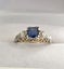 Vintage 1920's Ceylon Sapphire and Diamond 18ct trilogy handmade Carousel 6