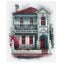 DMC Cross Stitch Kit Victorian Terrace House Olga Gostin Carousel 1