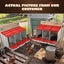 3 Hole Chicken Nesting Box Roll Away Chook Hen Laying Boxes Modular Nest House Carousel 4