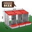 3 Hole Chicken Nesting Box Roll Away Chook Hen Laying Boxes Modular Nest House Carousel 5