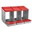 3 Hole Chicken Nesting Box Roll Away Chook Hen Laying Boxes Modular Nest House Carousel 14