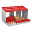 3 Hole Chicken Nesting Box Roll Away Chook Hen Laying Boxes Modular Nest House Carousel 15