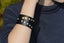 Luxe Crystal-Studded Leather Bracelet Carousel 6