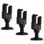 guitar wall stand guitar mounting stand 3Pcs Guitar Wall Hooks Plastic Black Carousel 3