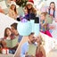 Mini Karaoke Machine for Kids Bluetooth Speaker with 2 Wireless Mic,Portable Mic Carousel 7