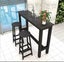 BAR TABLE & 2 STOOLS 1200*400*1000 BLACK Carousel 1