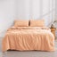 Dreamaker Washed Microfibre Duvet Cover Set Peach Double Bed Carousel 1