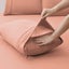 Dreamaker Washed Microfibre Duvet Cover Set Pink Clay Queen Bed Carousel 10