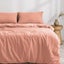 Dreamaker Washed Microfibre Duvet Cover Set Pink Clay Queen Bed Carousel 7