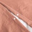 Dreamaker Washed Microfibre Duvet Cover Set Pink Clay Queen Bed Carousel 9