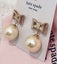 Kate Spade pearl bow earrings - new, vintage Carousel 2