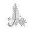 Radiance Luxury Crystal Looped Fern Brooch - Brilliant Cubic Zirconia Stones,... Carousel 5