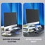 RGB Gaming Computer Monitor Stand Lifter with Drawer - White Carousel 3