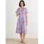 Short Sleeve Shirt Dress - Size 14 - Watercolour Print Carousel 1
