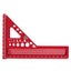22.5-90 degree woodworking square 3D Multi Angle Measuring Ruler Metric Aluminum Carousel 2